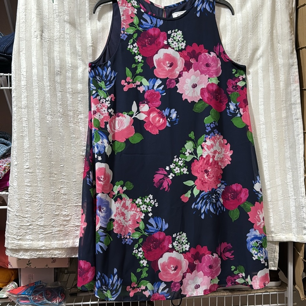 J Howard Floral Sleeveless Dress, Size 10